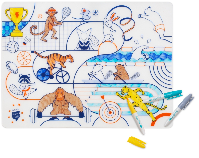 Set en silicone à colorier Sports Olympiques Superpetit