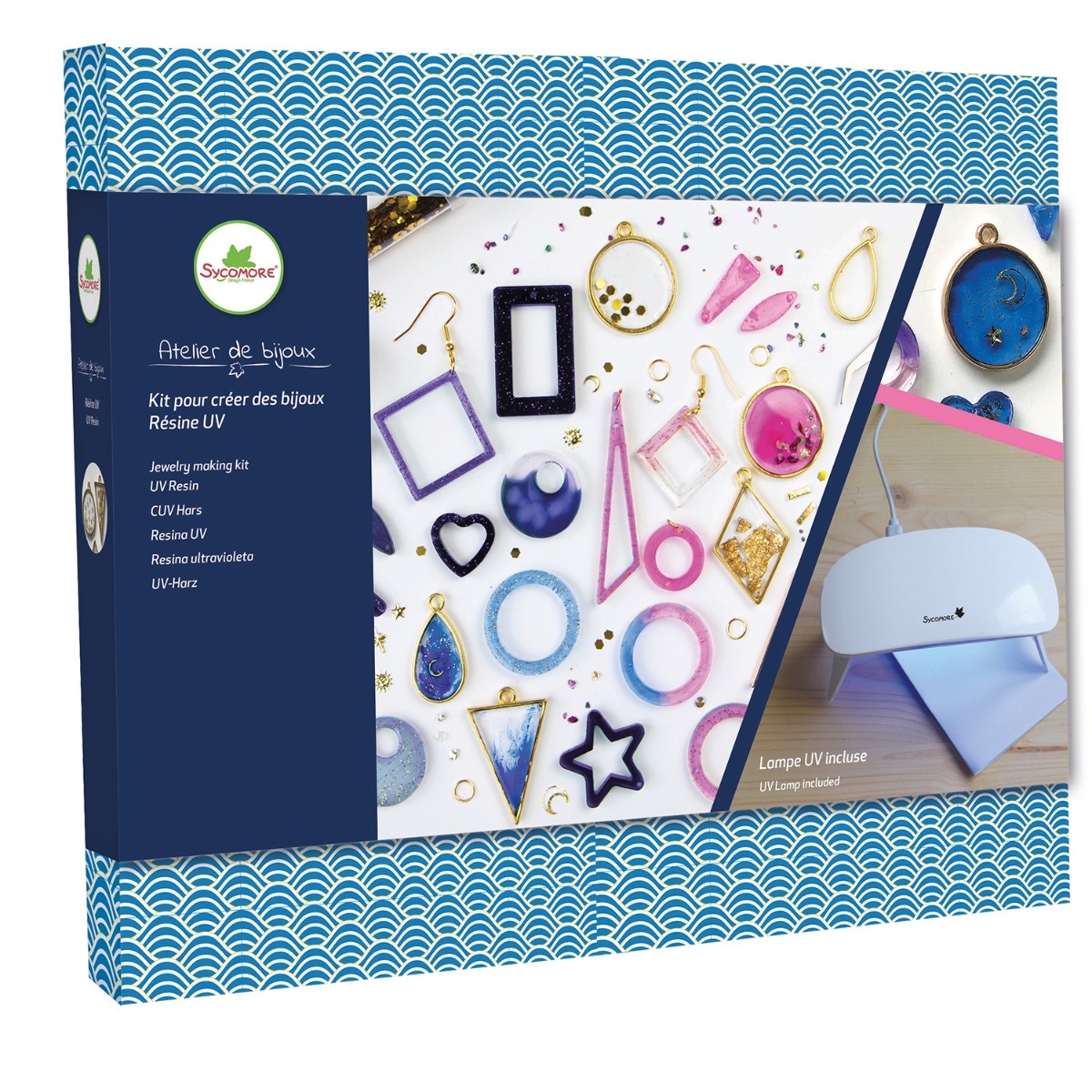 Atelier de bijoux Résine UV Sycomore