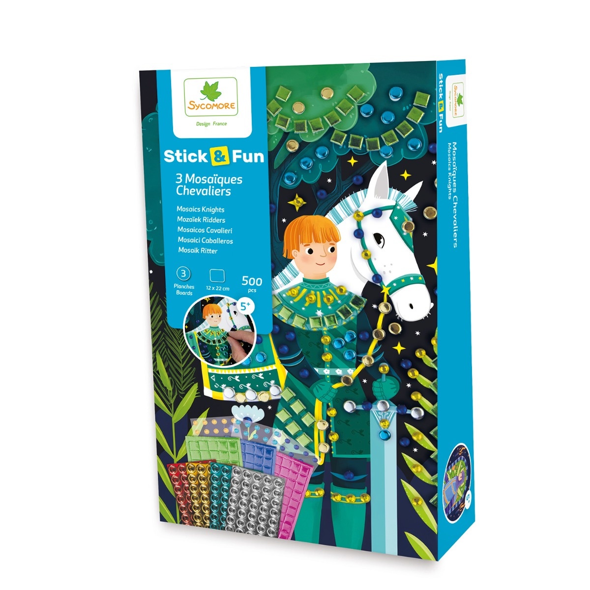 3 mosaïques Chevaliers Sycomore