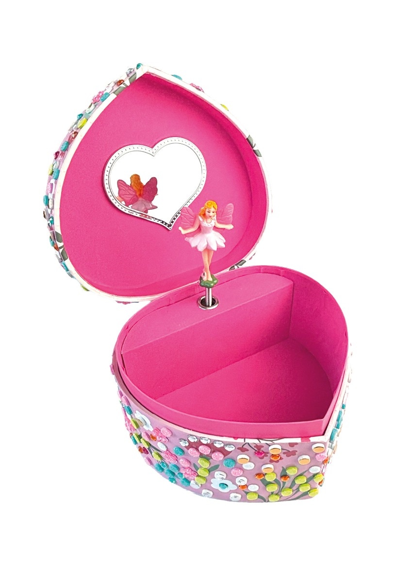 Boite à musique Coeur mosaïques Sycomore