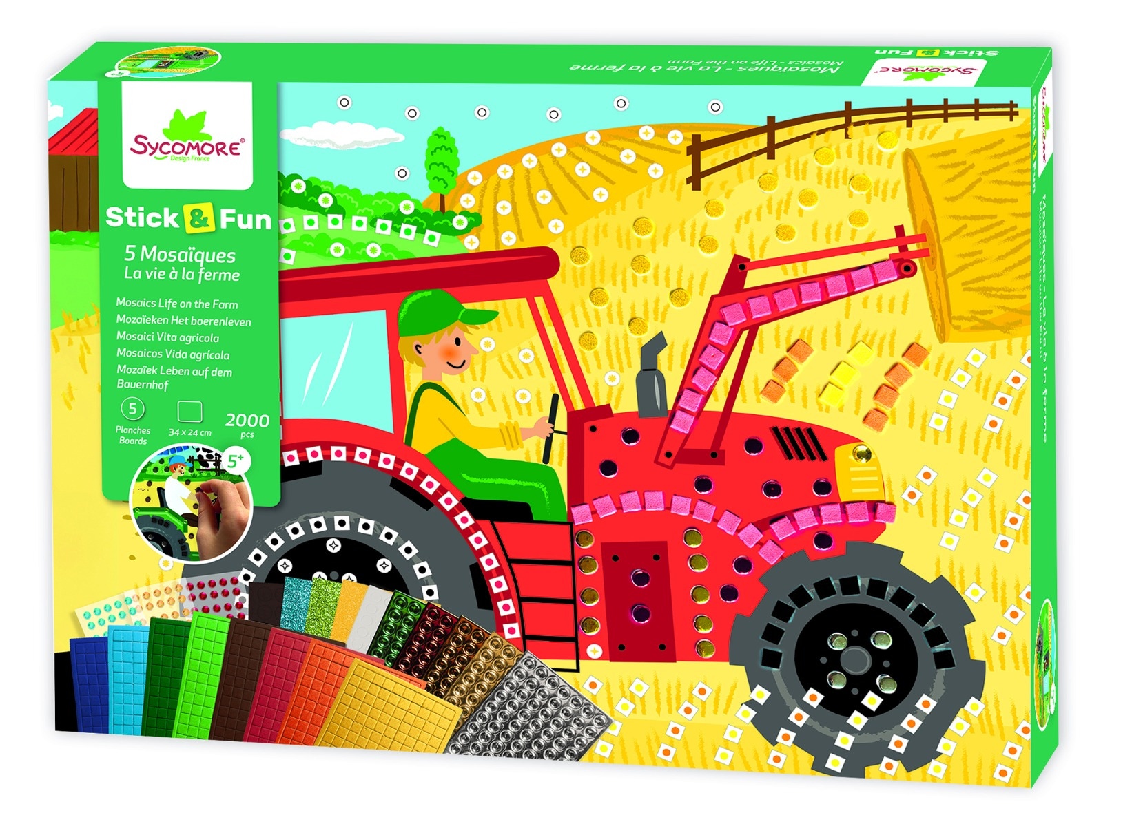 5 mosaïques La vie à la Ferme Sycomore