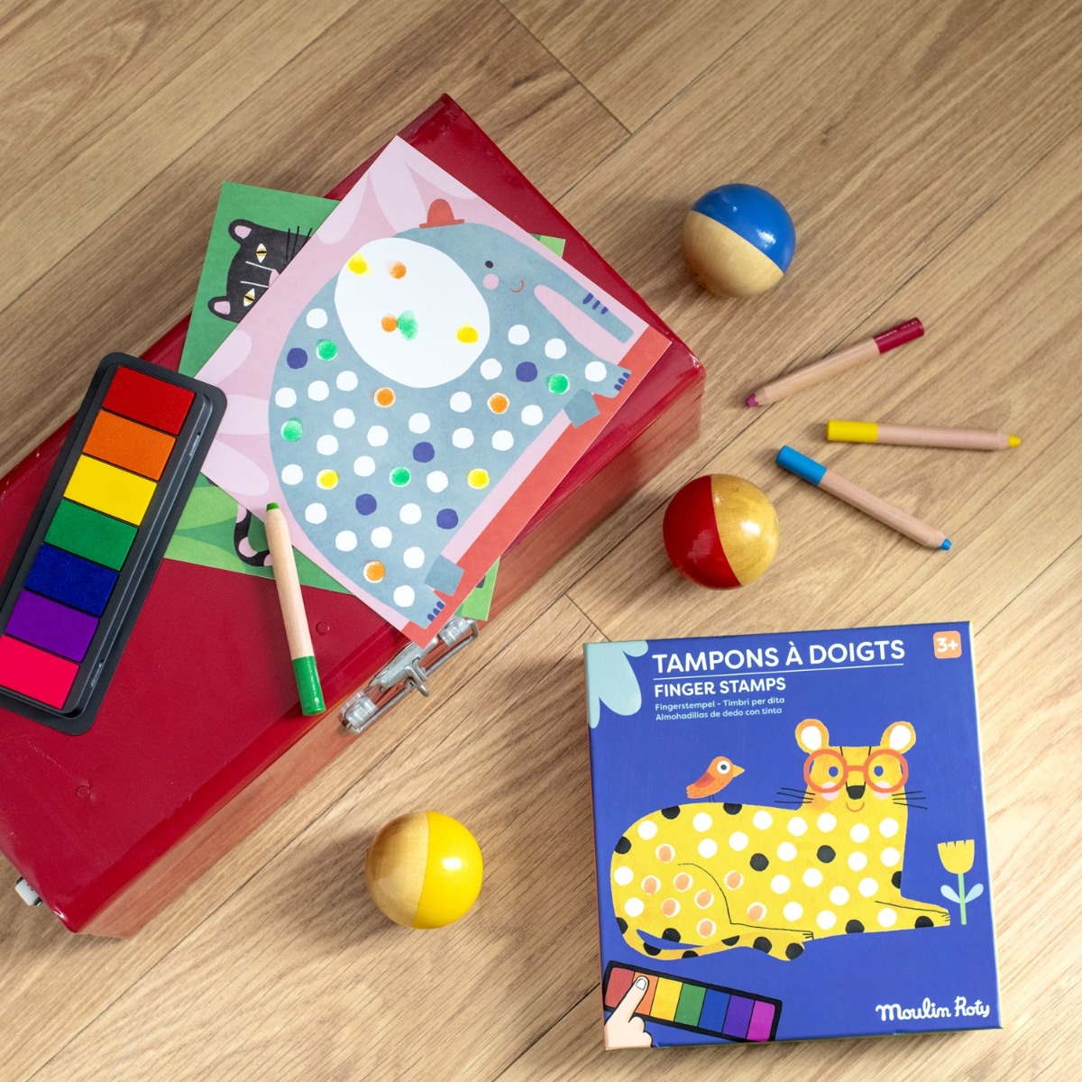 Tampons a doigts Les Toupitis Moulin Roty