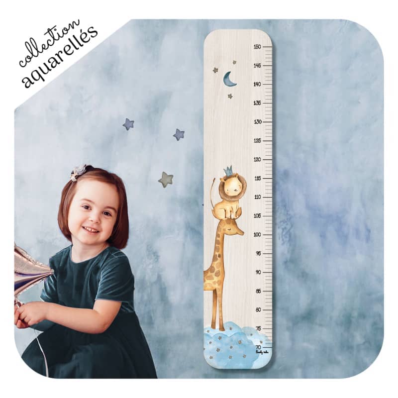 Toise en bois Aquarelles sous les etoiles Lovely Tribu