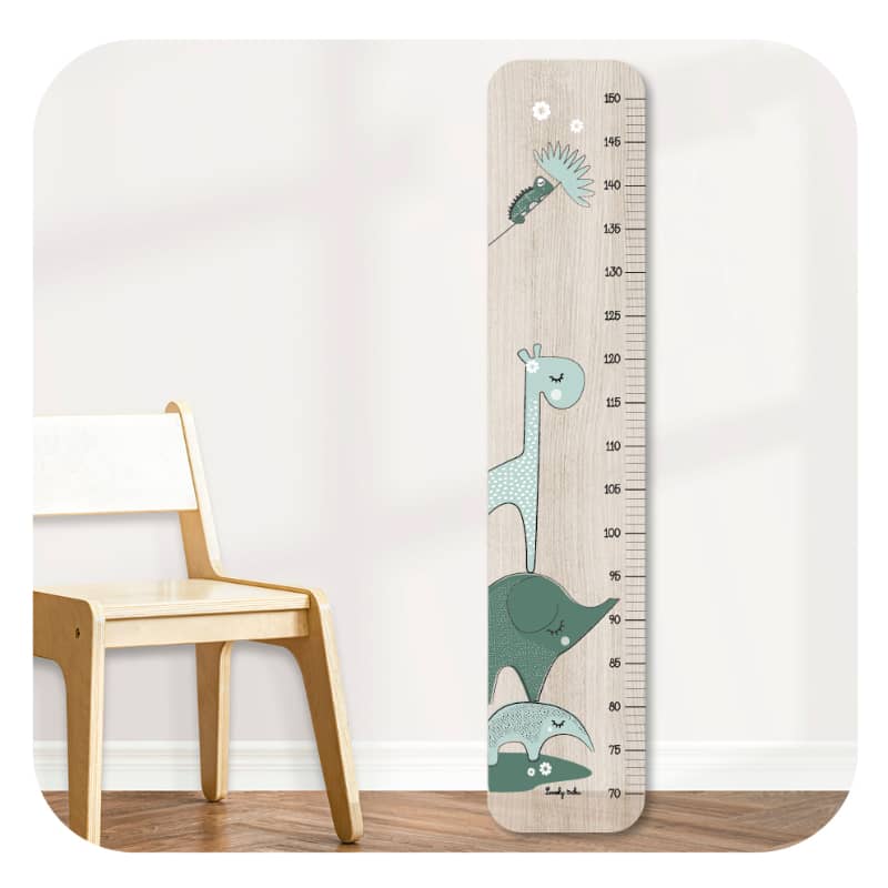 Toise en bois Baobab girafe Lovely Tribu