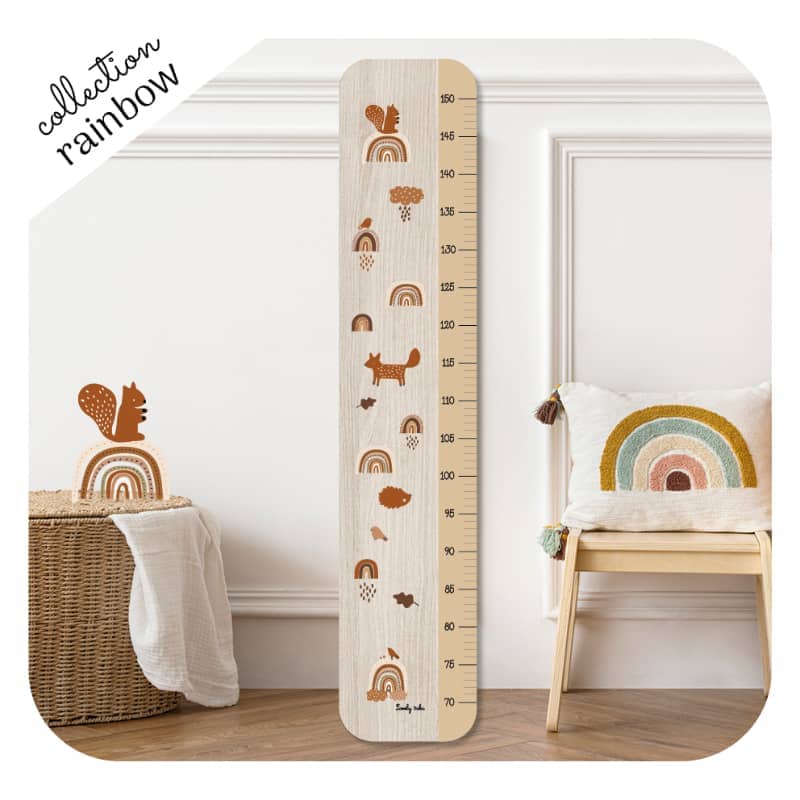 Toise en bois Rainbow terracotta Lovely Tribu