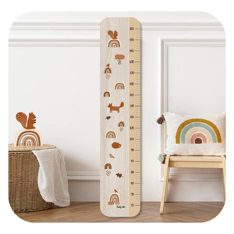 Toise en bois Rainbow terracotta Lovely Tribu