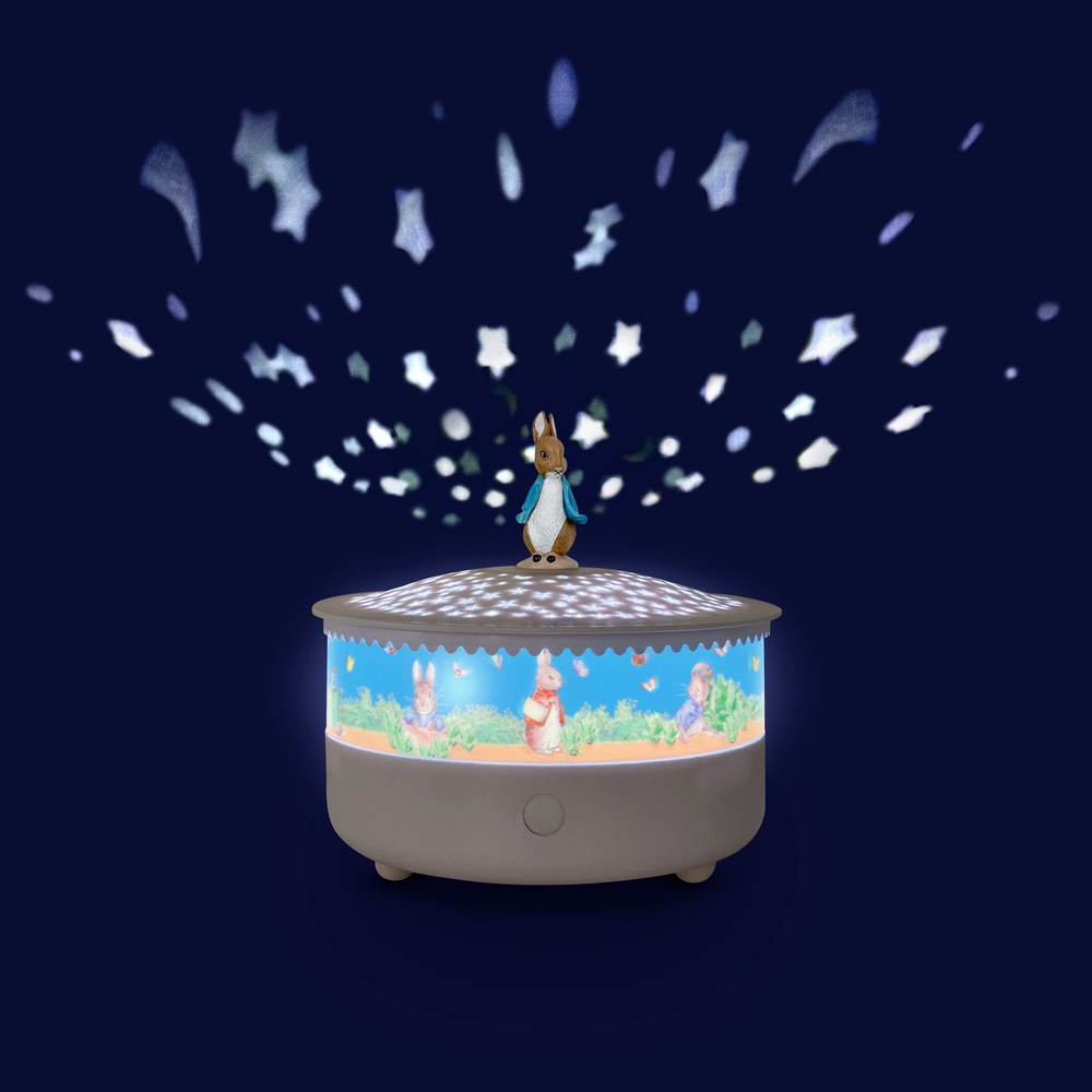 Veilleuse projecteur d'étoiles Pierre lapin Trousselier