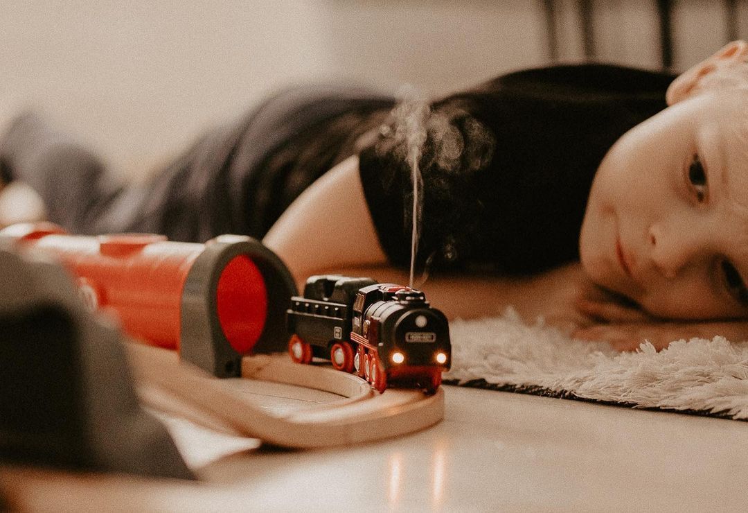 LOCOMOTIVE A PILES A VAPEUR Brio