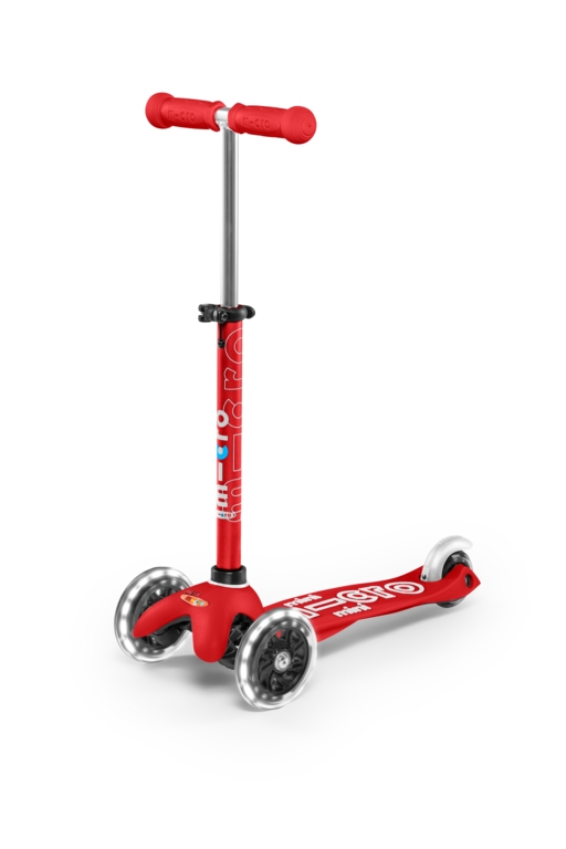 Trottinette Mini Micro Deluxe Rouge avec roues lumineuses Micro mobility
