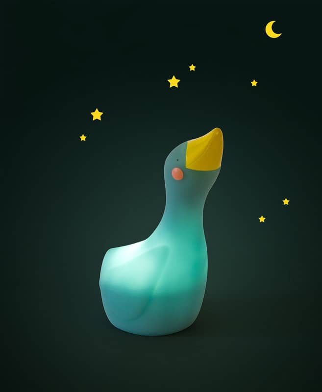 Veilleuse oie USB Le Voyage d'Olga Moulin Roty