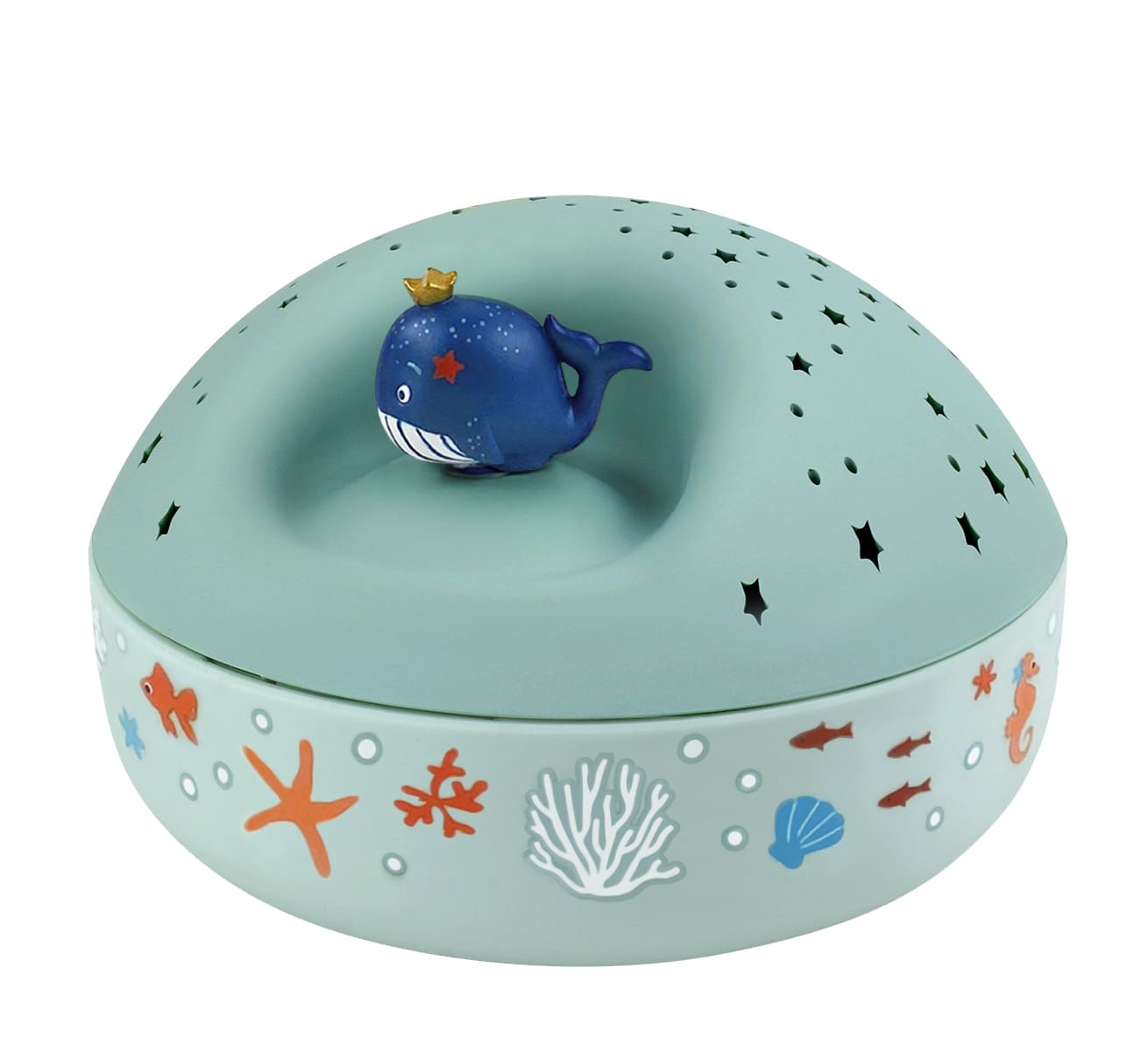 Veilleuse projecteur d'etoiles musical Ocean Trousselier