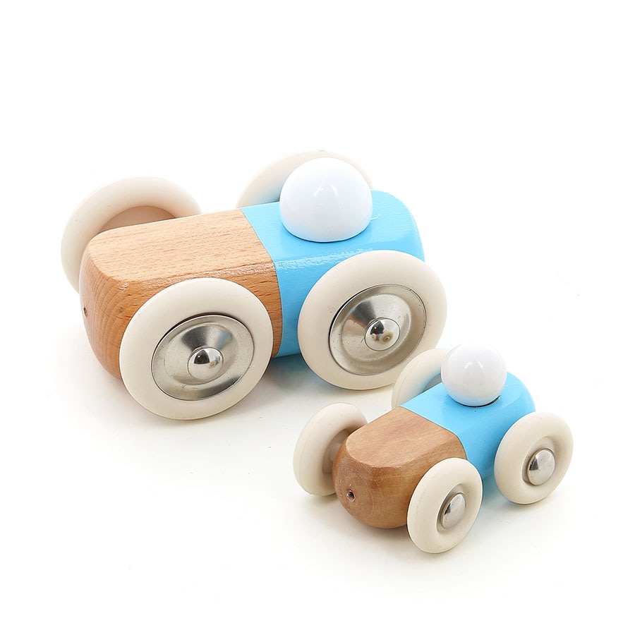 Voiture en bois bleue Vilac