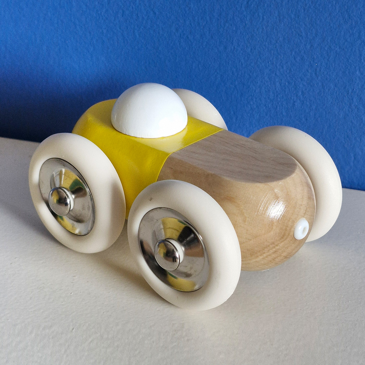 Voiture en bois Jaune Vilac