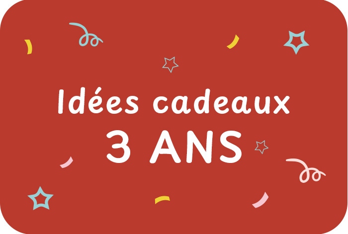 Idées cadeaux de Noël 3 ans